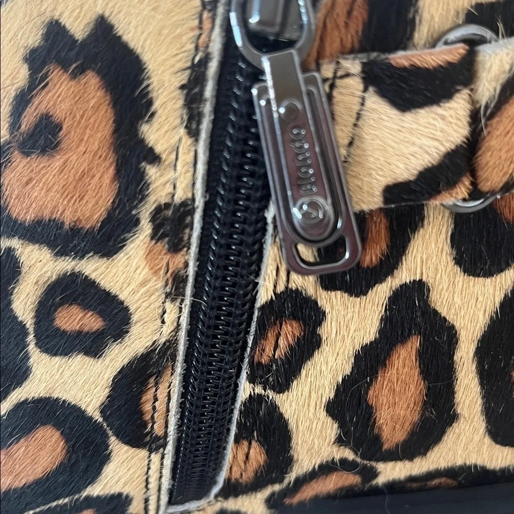 BLONDO Boots TAMI Almond Toe Fur Leopard Waterproof Ankle